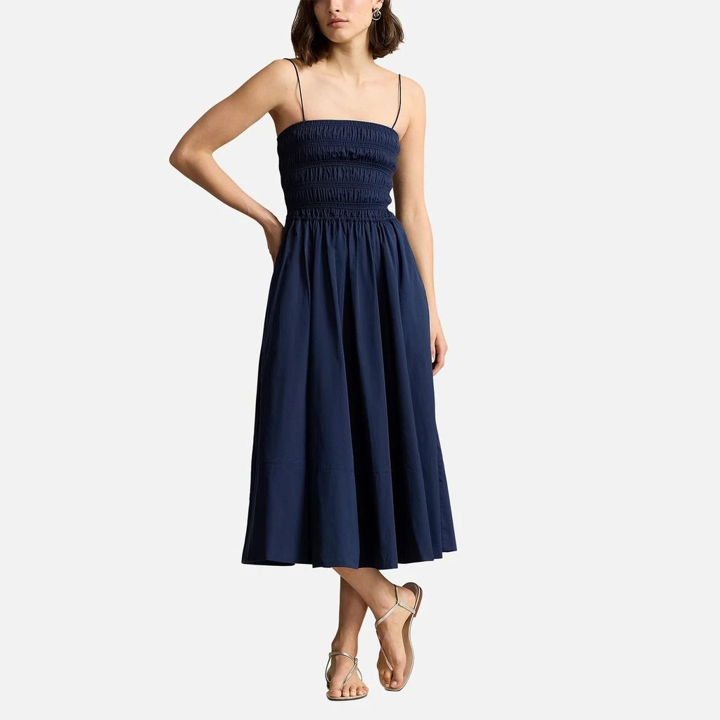 Ralph Lauren Polo Ralph Lauren Smocked Cotton Midi Dress 1