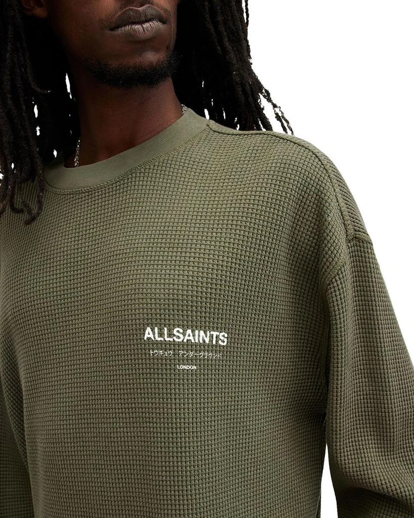 ALL SAINTS Crypt Long Sleeve Waffle Crew 4