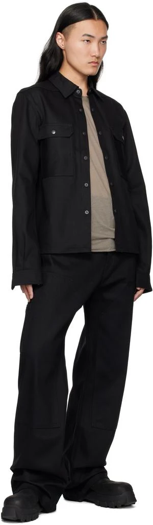 Rick Owens Black Hollywood Double Knee Geth Cut Jeans 4
