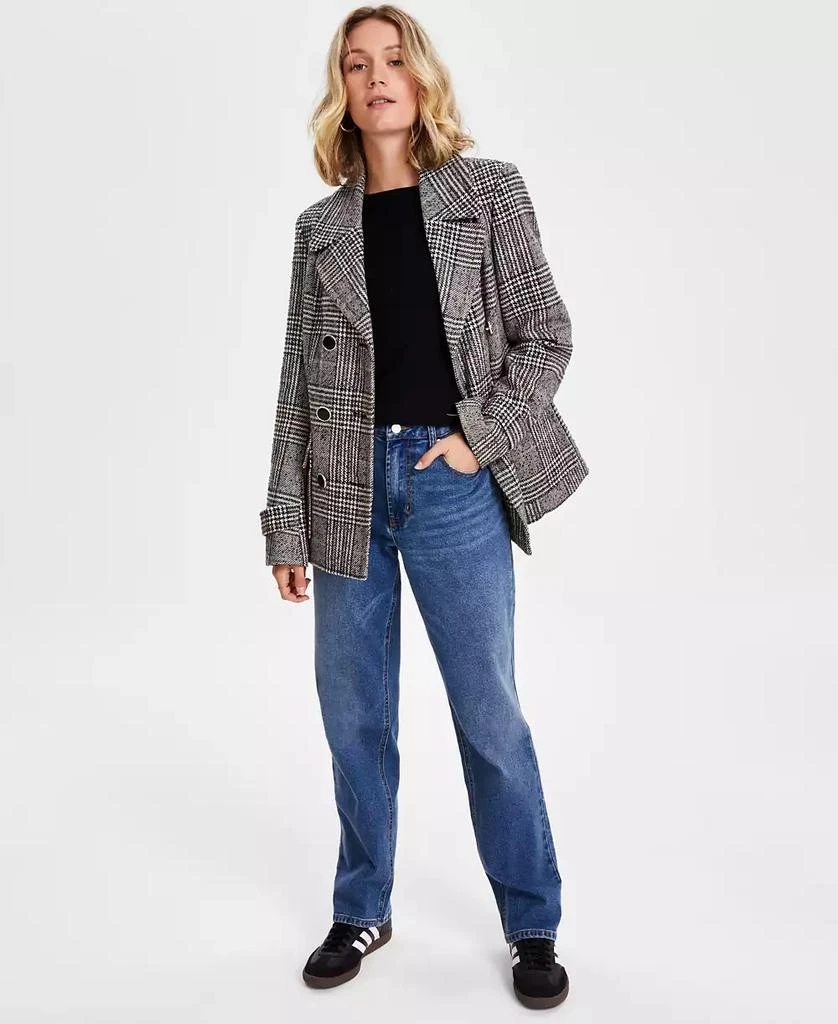 Maralyn & Me Juniors' Double-Breasted Long-Sleeve Peacoat, Created for Macy's 1