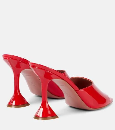 Amina Muaddi Lupita 70 patent leather mules 2