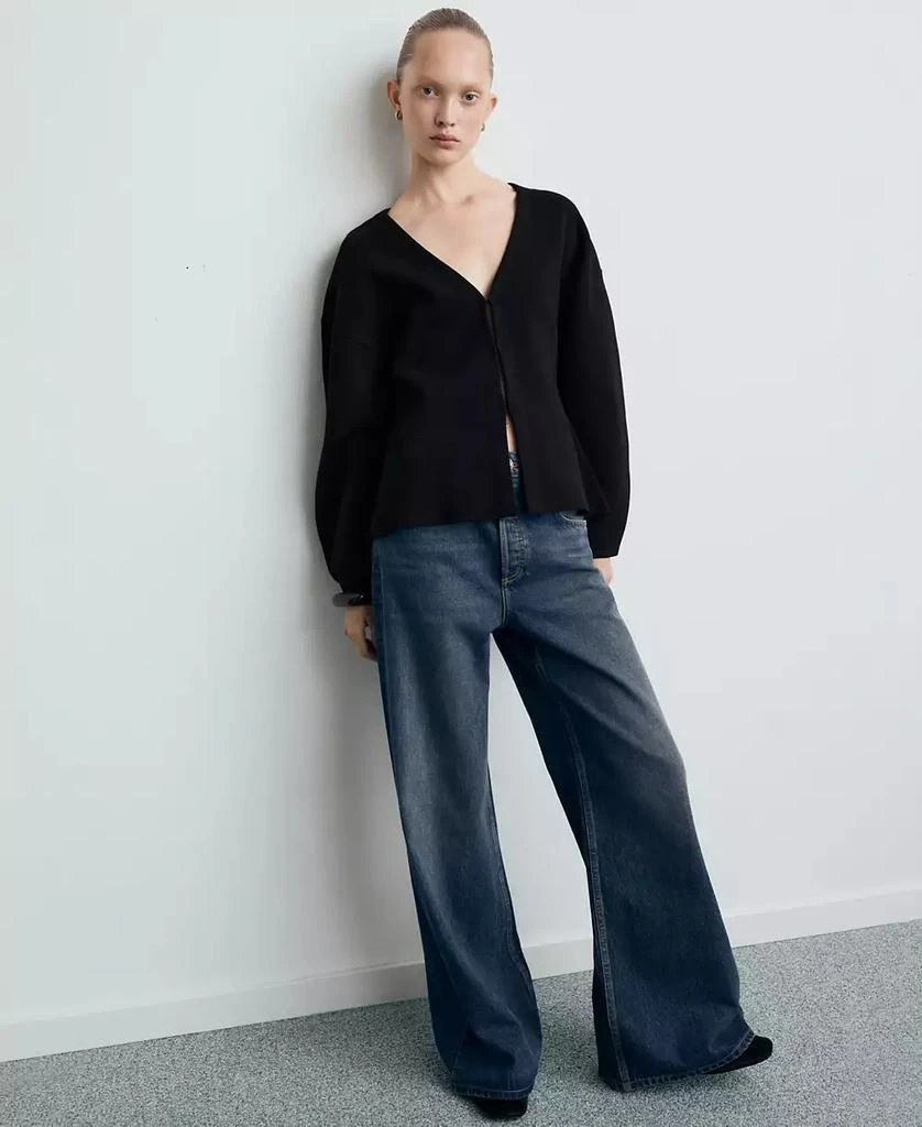 Mango Women
s Oversized V-Neck Cardigan Sweater 4