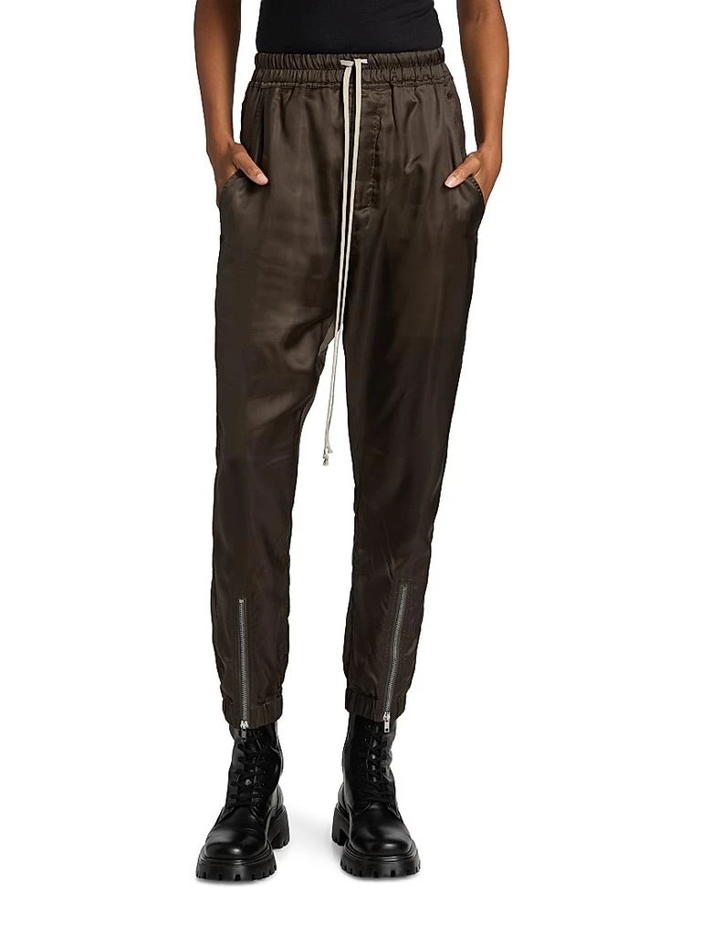 Rick Owens Tecuatl Satin Track Pants 3