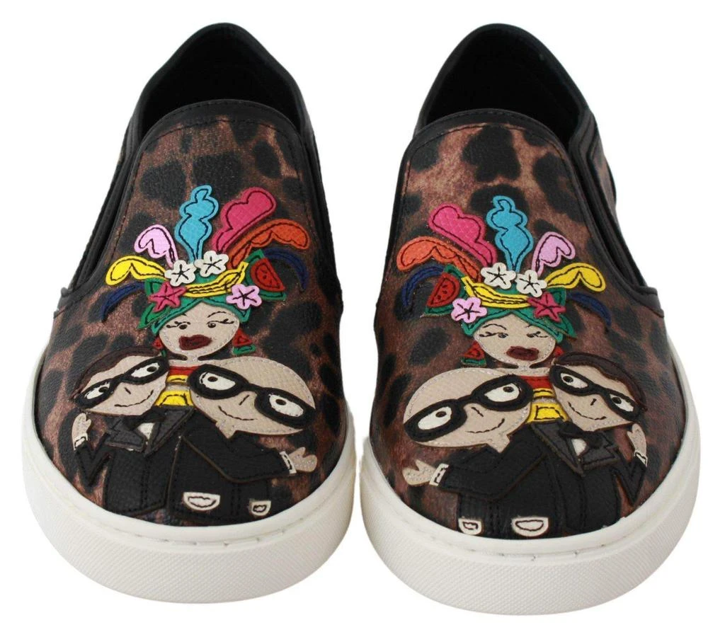 Dolce & Gabbana Dolce & Gabbana  Leather Leopard #dgfamily Loafers Shoes 2