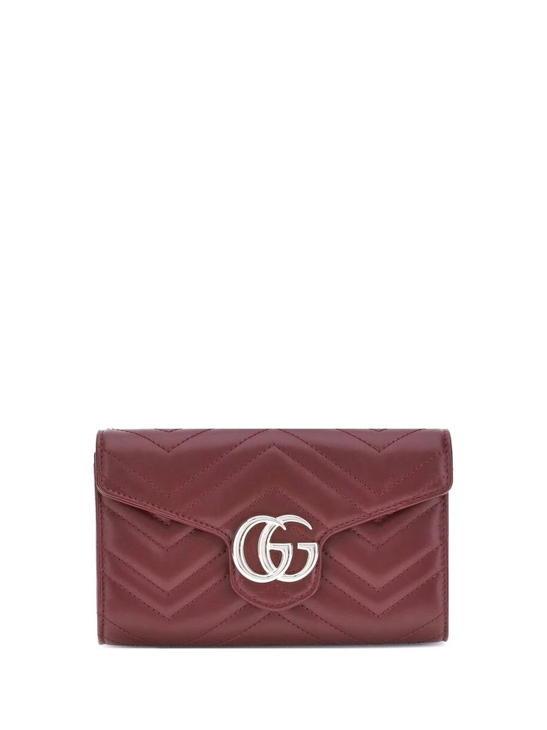 Gucci Gucci Logo Plaque Quilted Clutch Bag 1