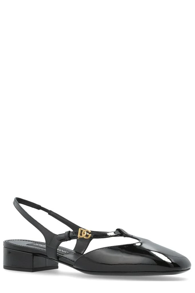 Dolce 
Gabbana Dolce 
Gabbana Logo Plaque Slingback Pumps 2