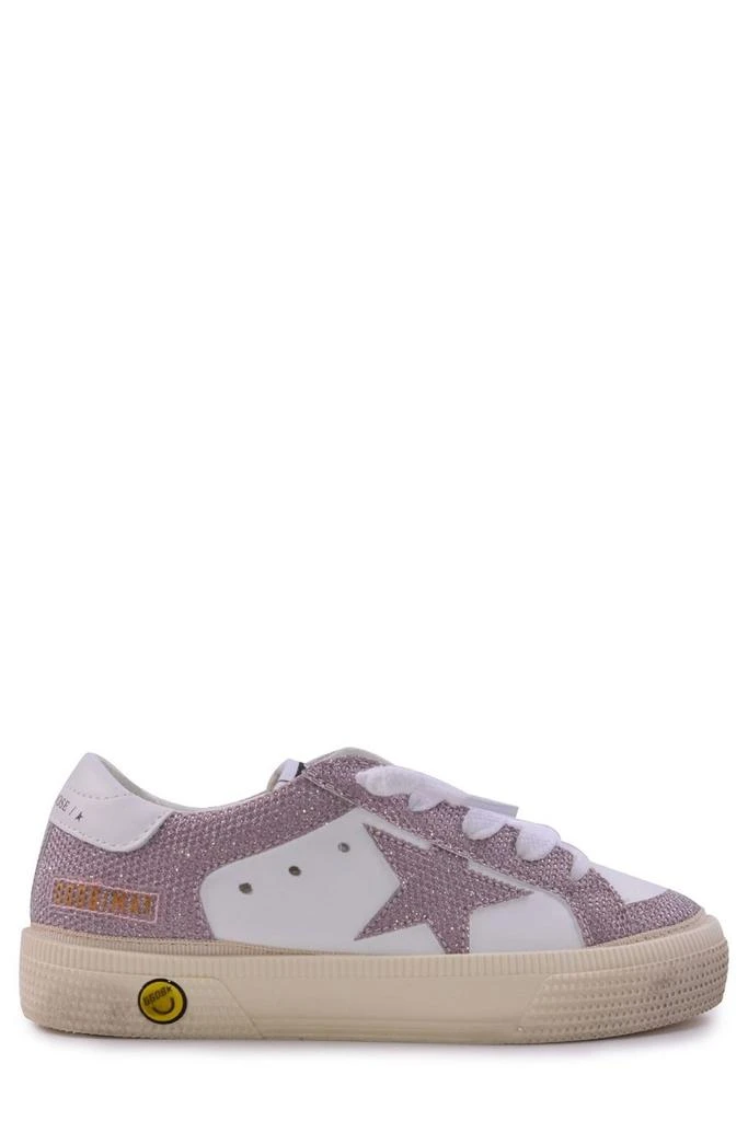 Golden Goose Kids Golden Goose Kids Glitter-Detailed Round Toe Sneakers 1