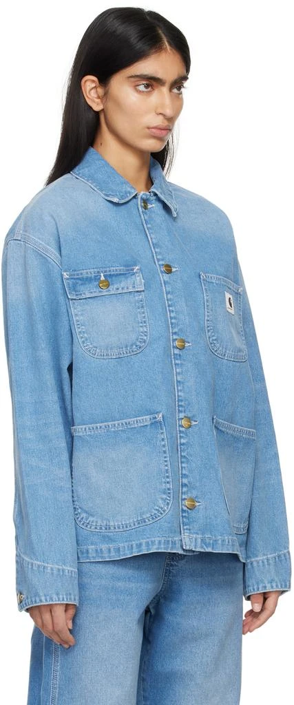 Carhartt WIP Blue Michigan Denim Jacket 2