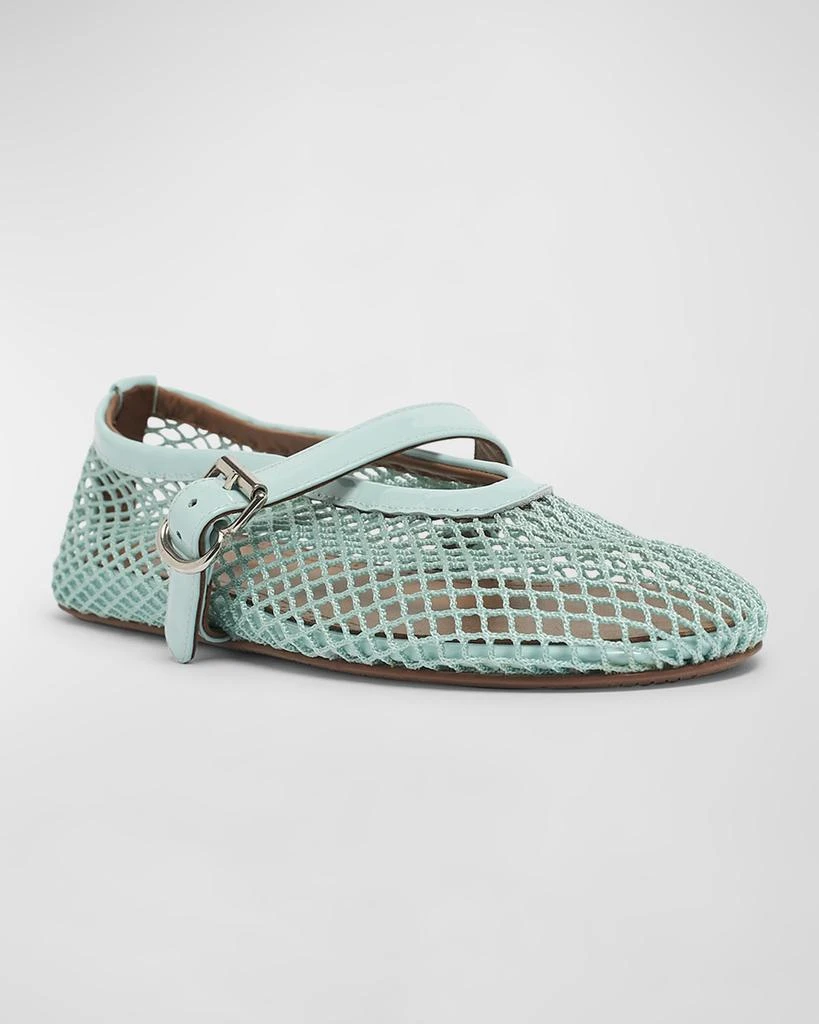 Alaïa Mesh Mary Jane Ballerina Flats 4