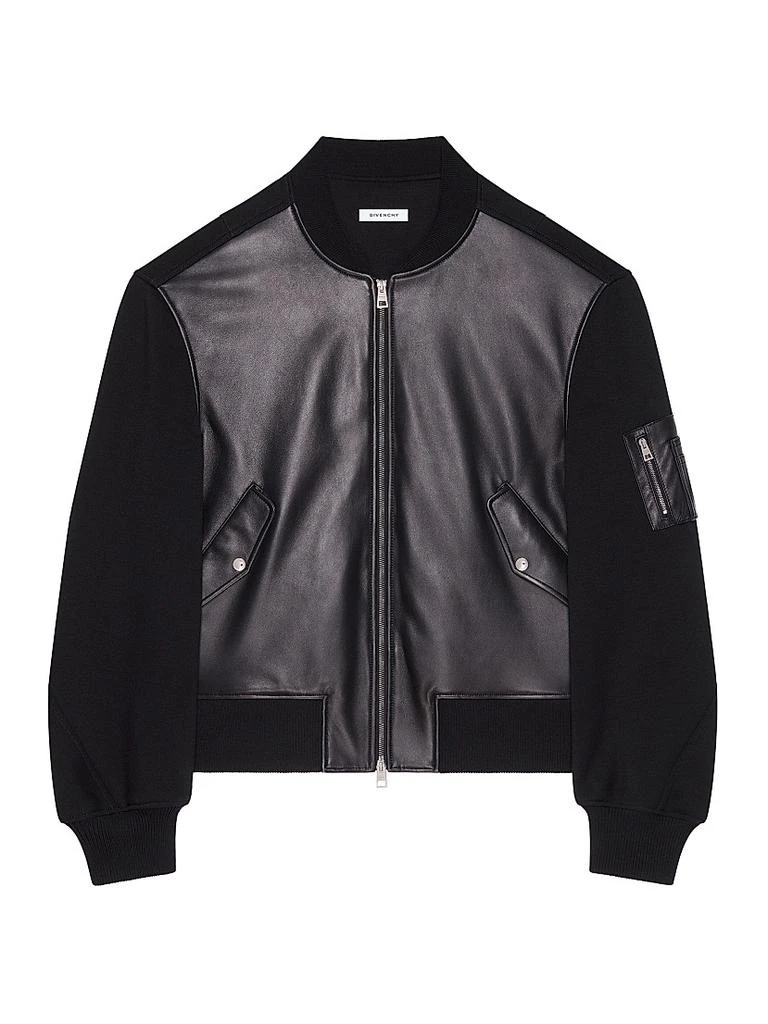 Givenchy Bomber in Nappa Leather and Wool 1
