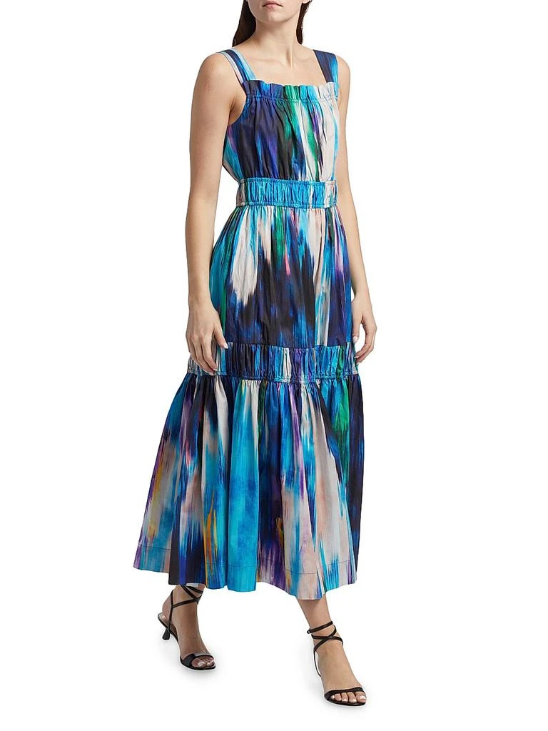 slim fit dress slacks Tahari ASL 2CM382 - Long Chiffon A-Line Dress main image 0