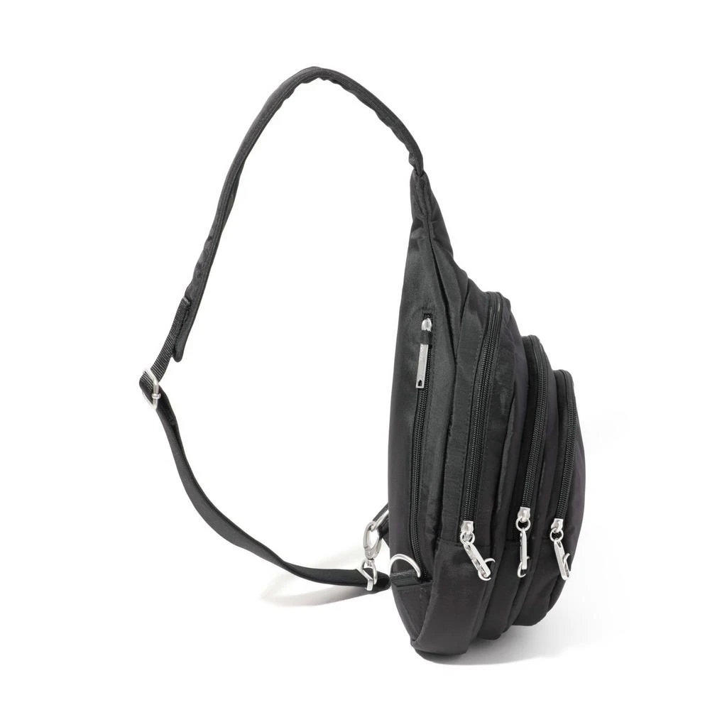 Baggallini Securtex Anti-Theft Triple Zip Sling 4