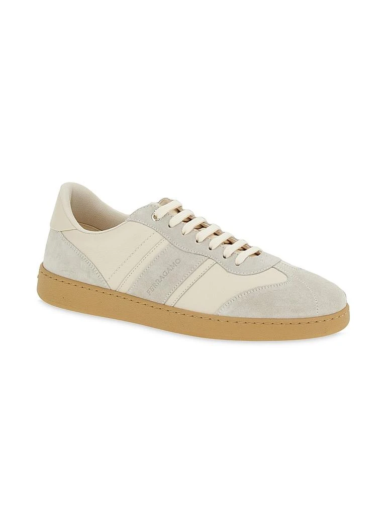 Salvatore Ferragamo Achille Suede Low-Top Sneakers 2