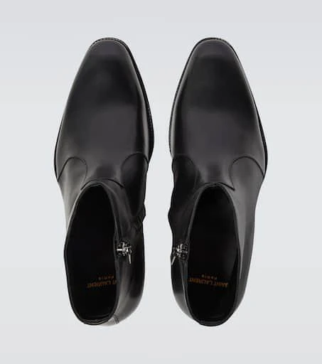 Yves Saint Laurent Wyatt leather ankle boots 4