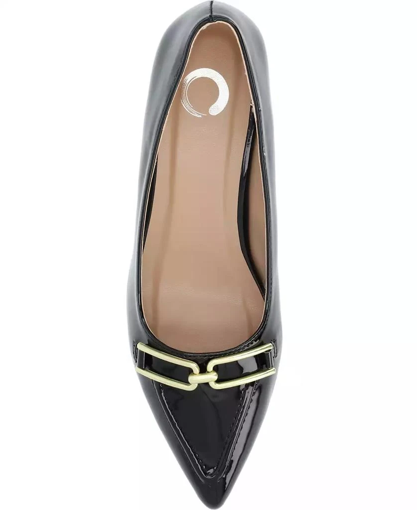 Journee Collection Women's Rumi Pointed Toe Kitten Heel Pumps 4