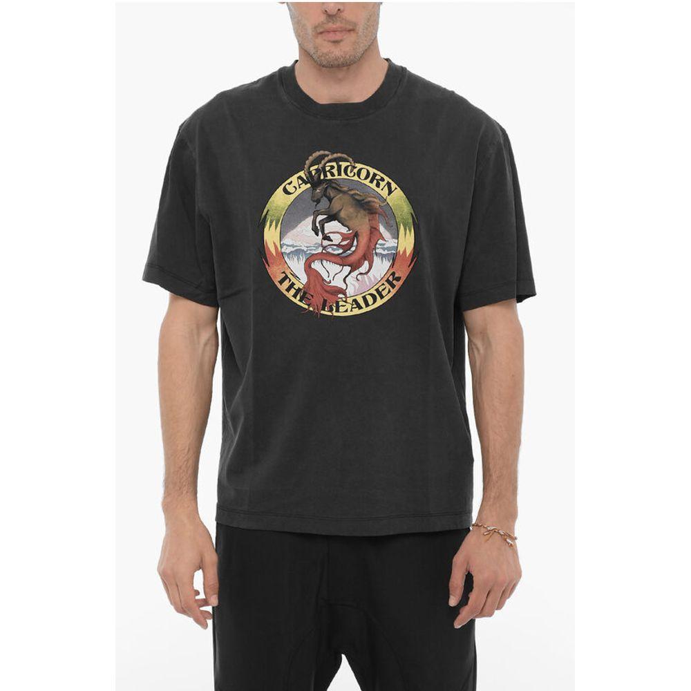 Neil Barrett Slim Fit CAPRICORN THE LEADER Crew-neck Men's T-shirt