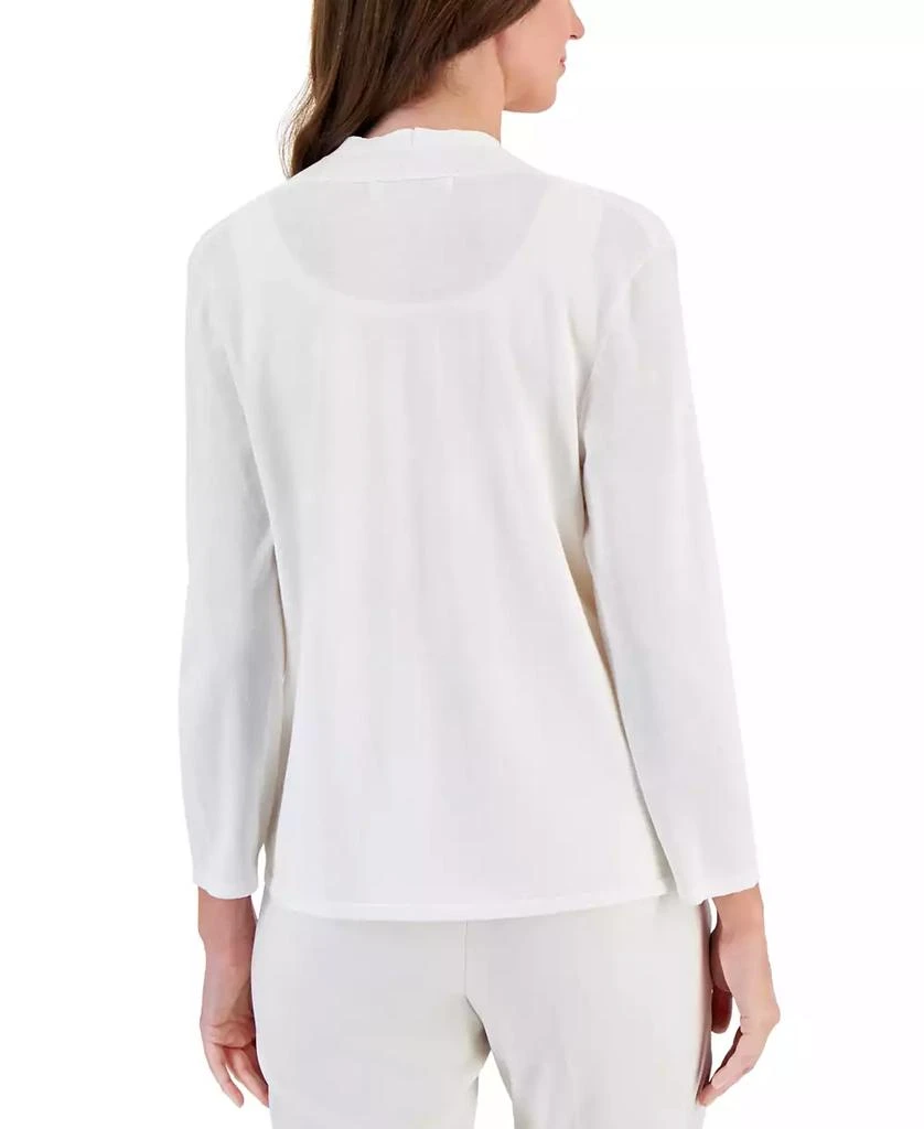 Kasper Women's Long Sleeve Cardigan Sweater, Regular & Petite 3
