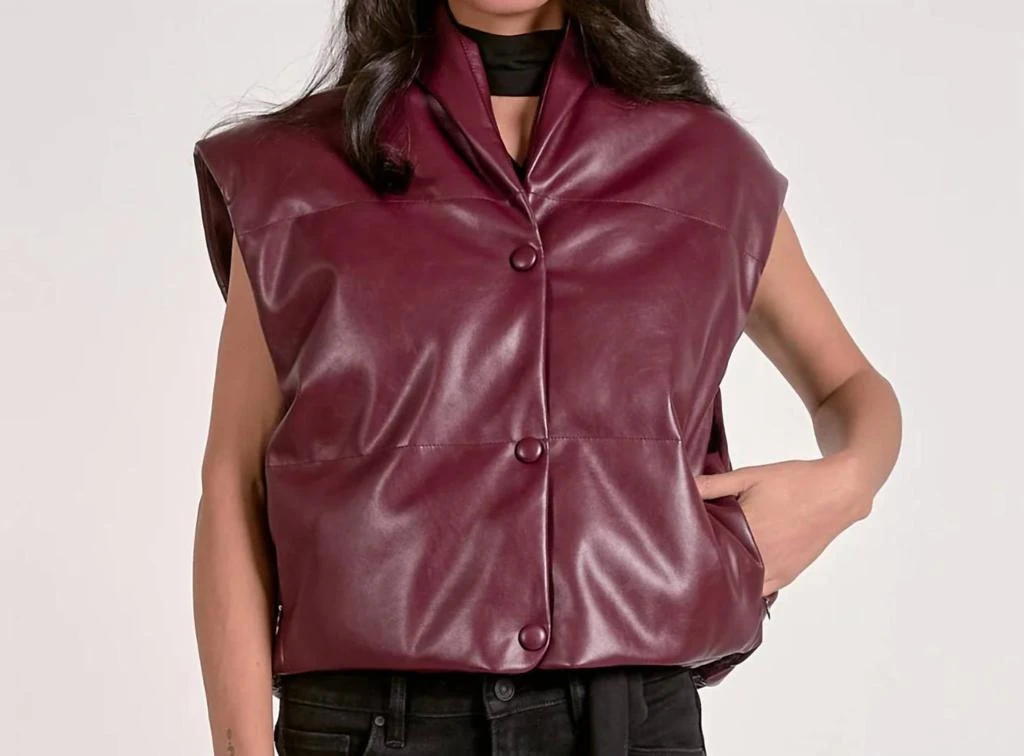 Elan Elan - Leather Solid Vest