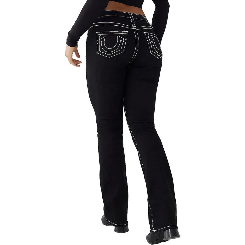 True Religion Becca Womens Mid-Rise Destroyed Bootcut Jeans 2