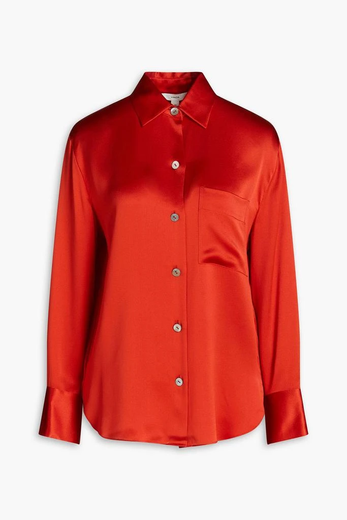 Vince Silk-satin crepe shirt 1
