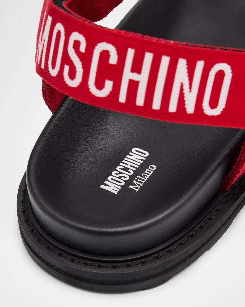 Moschino Men's Leather and Suede Sandals 7