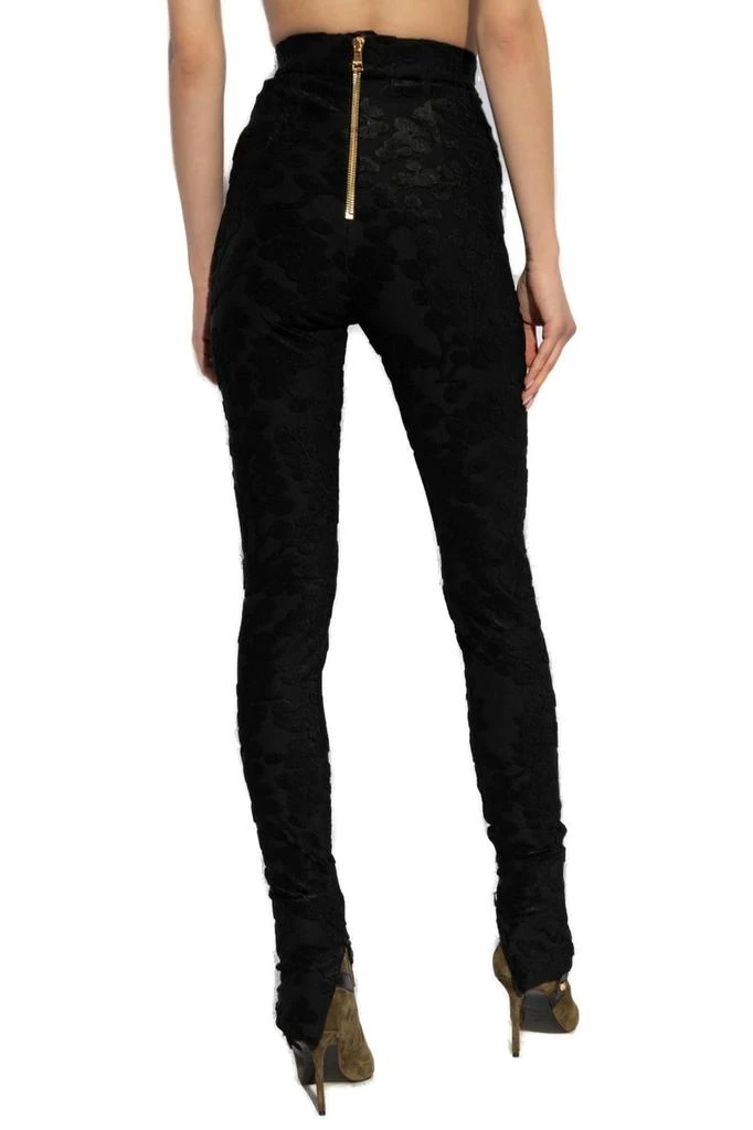 Balmain Balmain Flower Patterned High Waist Leggings 3