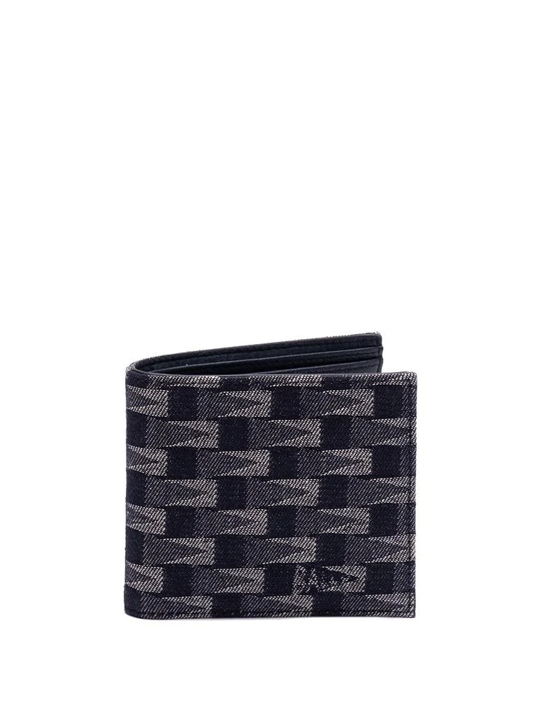 Bally Bally `Pnt Monogram` Denim Wallet 1