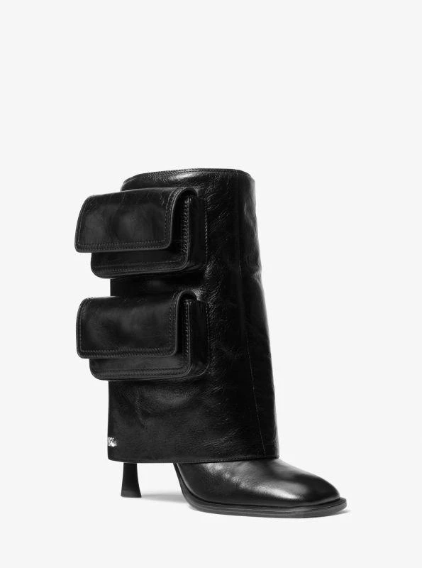 Michael Kors Dakota Leather Cargo Pocket Boot 1