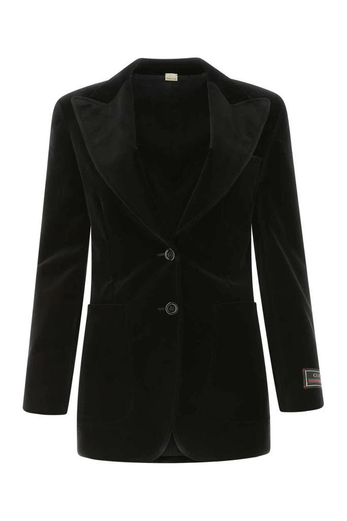 Gucci Gucci V-Neck Velvet Blazer 1