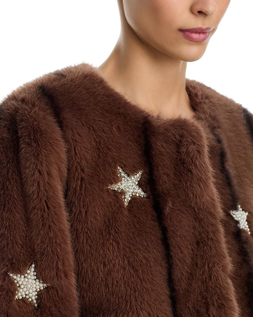 Cinq à Sept Benson Mixed Star Faux Fur Jacket 7