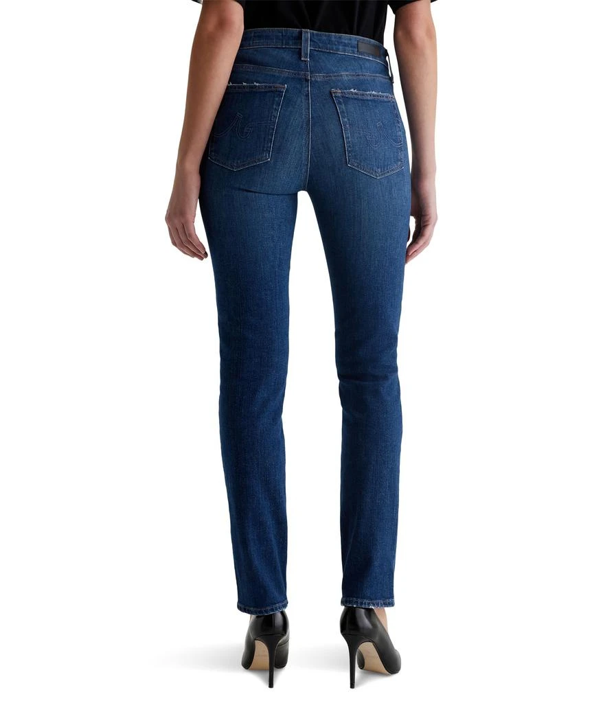 AG Jeans Mari Mid-Rise Slim Straight Jeans in Mykonos 3