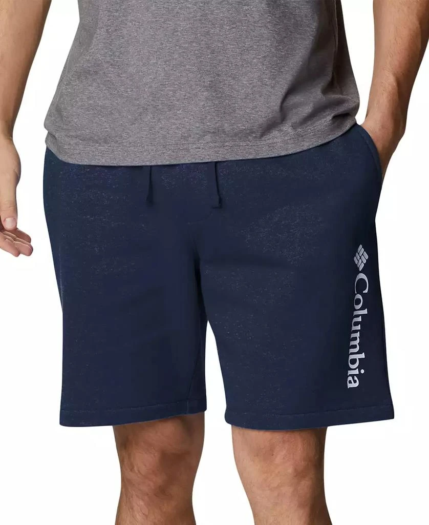 Columbia Men's Trek Relaxed-Fit Stretch Logo-Print Fleece Shorts 1