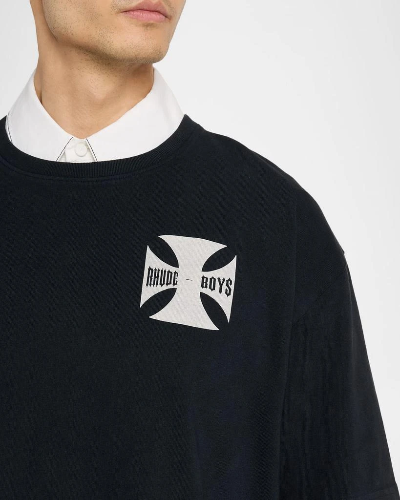 Rhude Men's Rhude Boys Oversized Graphic T-Shirt 5