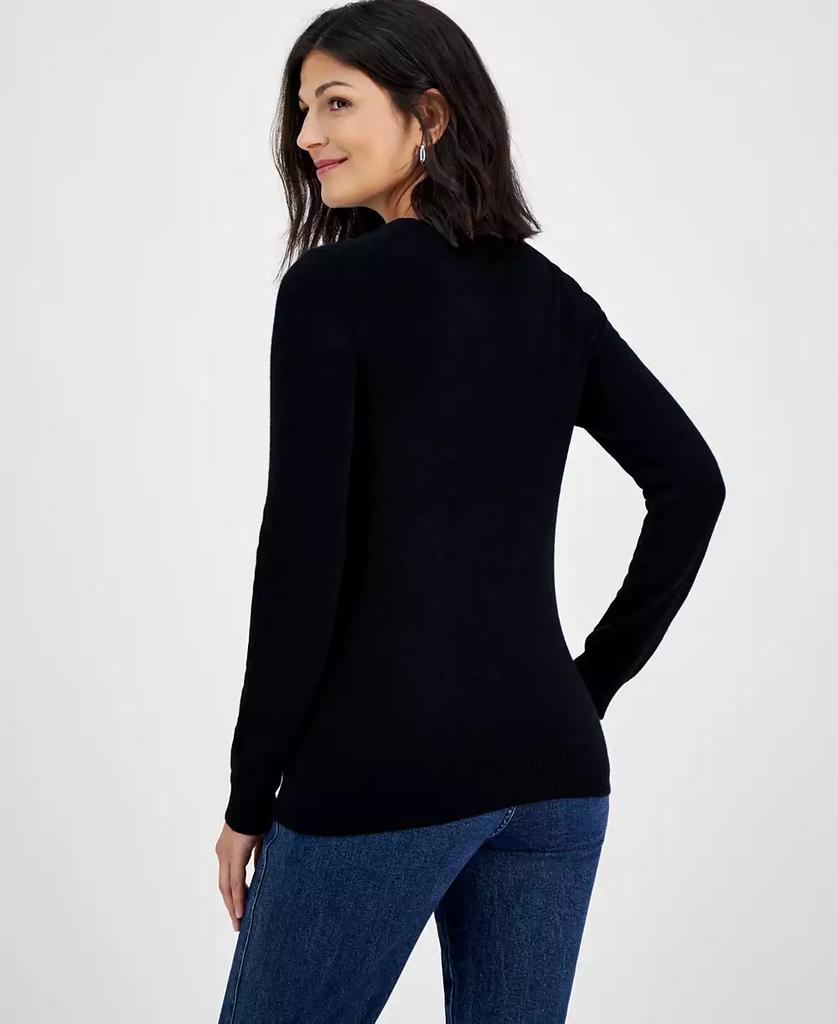 Charter Club 100% Cashmere Women's Long-Sleeve Crewneck Sweater, Regular & Petites, Created for Macy's