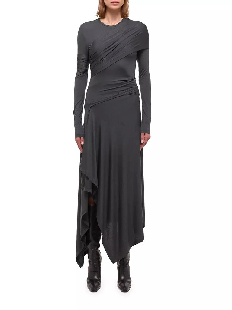 Helmut Lang Protection Draped Midi-Dress 3