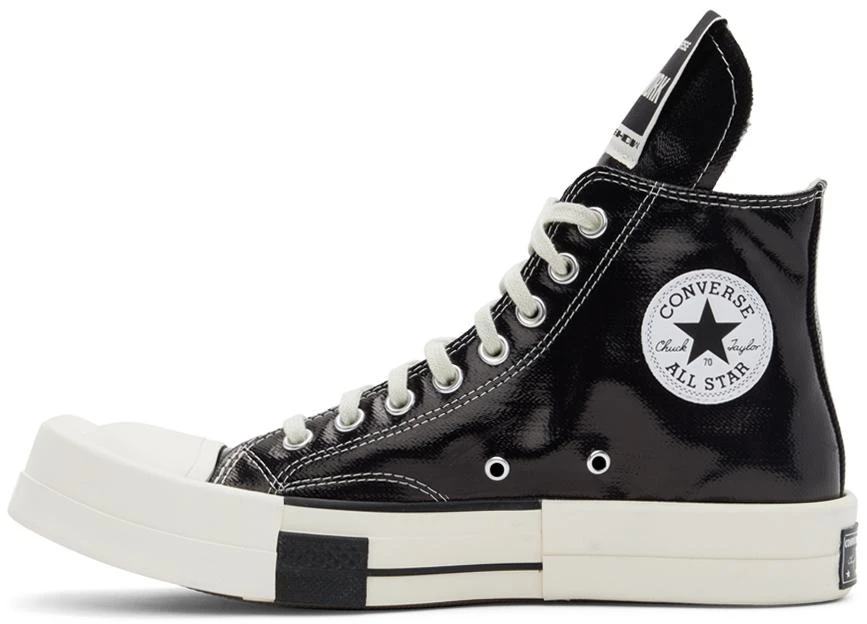 Rick Owens Black Converse Edition Turbodrk Chuck 70 Hi Sneakers 3