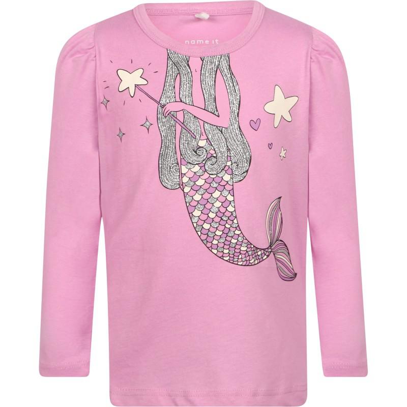 NAME IT® Pack of 3 long sleeved t shirts in pink and light pink