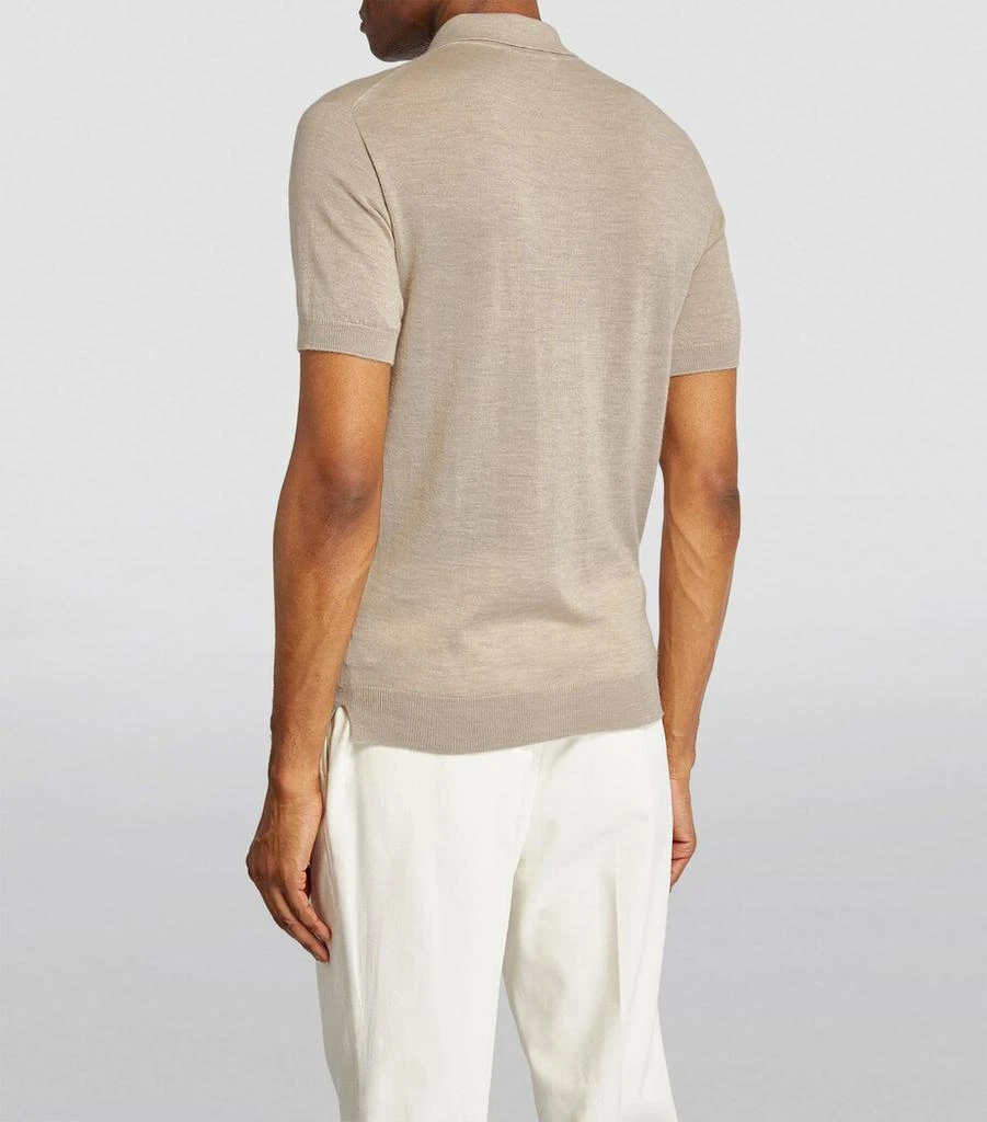 SAMAN AMEL Cashmere-Silk Polo Shirt 4