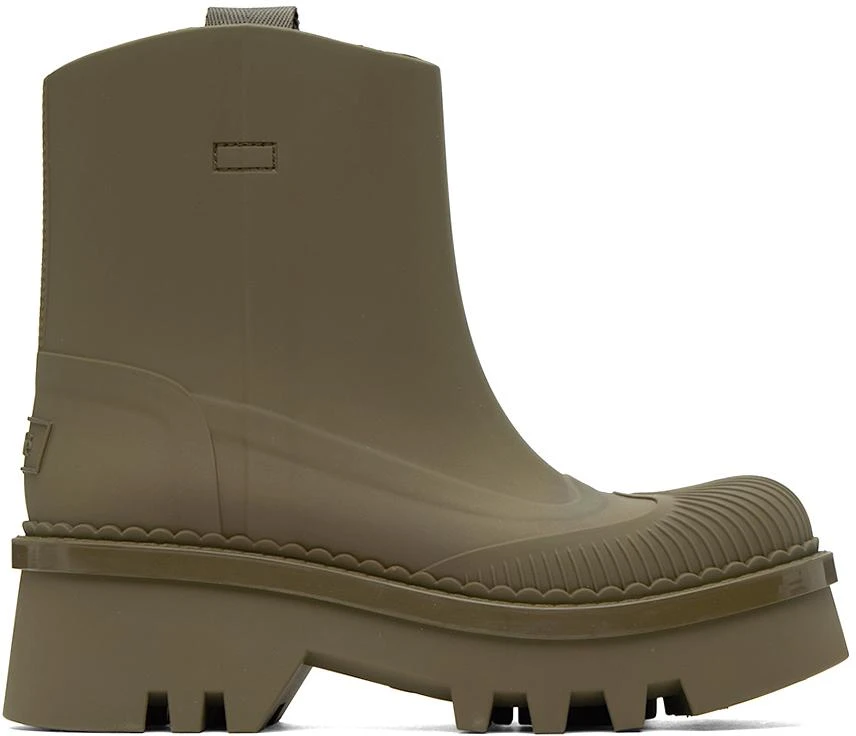 Chloé Khaki Raina Rain Boots 1