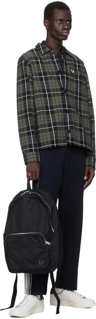 Fred Perry Black Nylon Twin Tipped Backpack 4