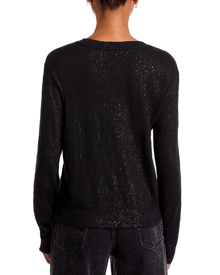 ATM Anthony Thomas Melillo Anthony Thomas Melillo Metallic Long Sleeve Tee 3