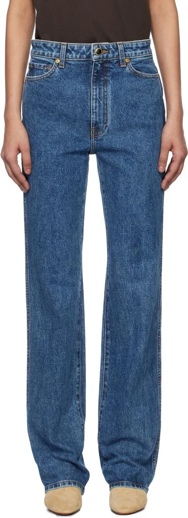 Khaite Blue Danielle Jeans 1