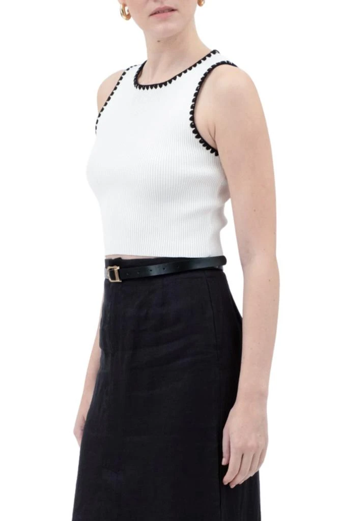 Blu Pepper Contrast Trim Sleeveless Top 4