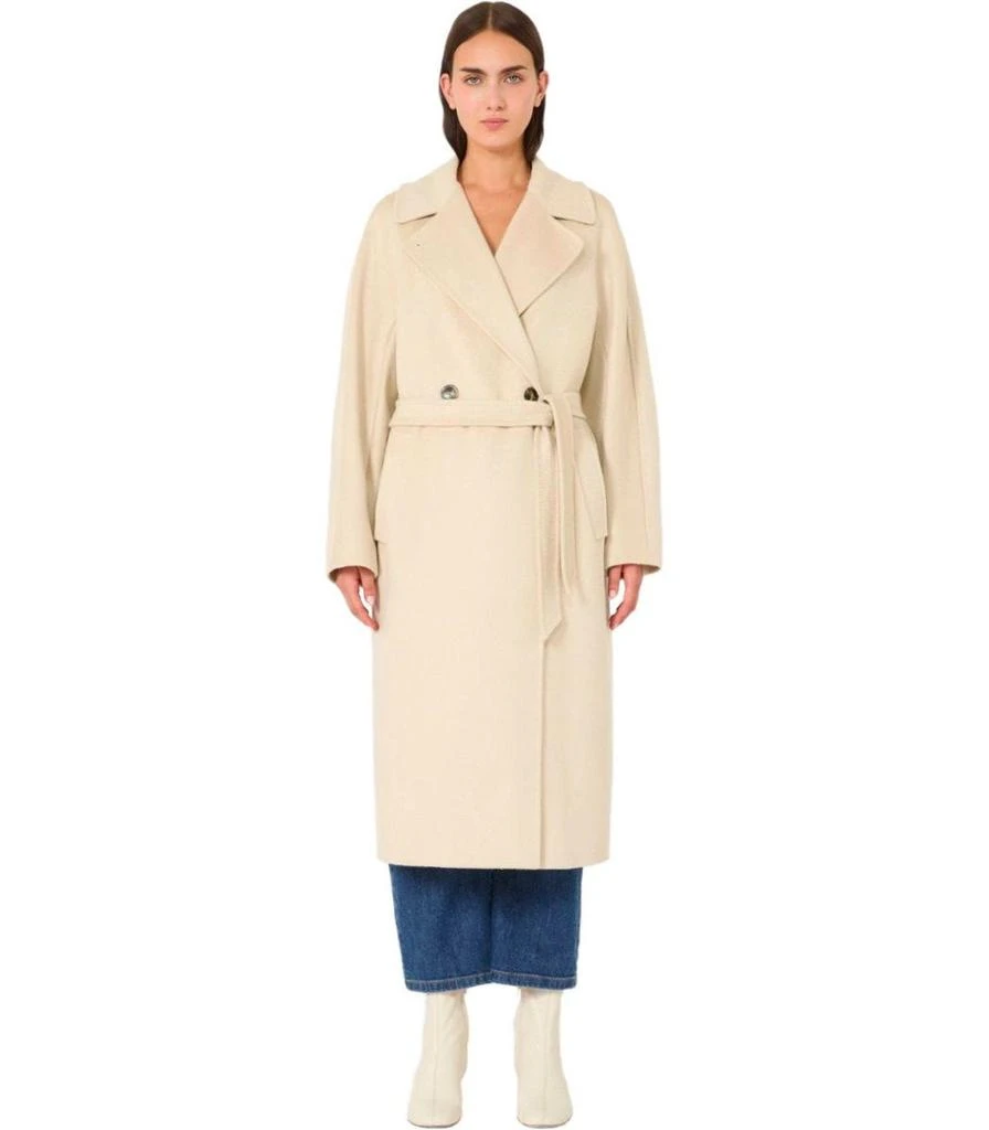 Weekend Max Mara Weekend Max Mara Resina Ivory Belted Coat 3