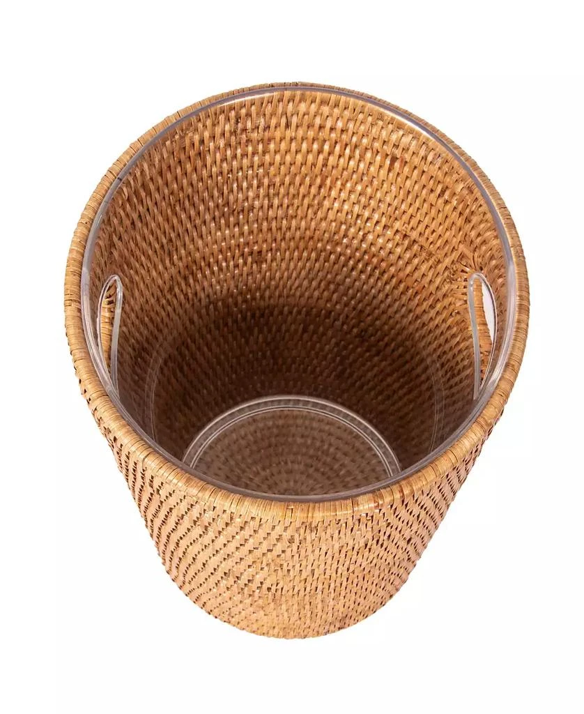 Artifacts Trading Company Artifacts Trading Company Rattan Champagne Bucket with Acrylic Insert 3