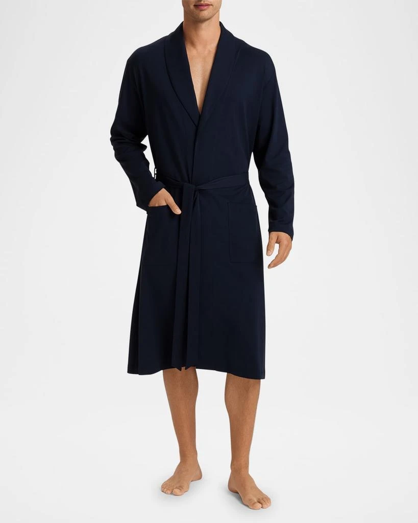 Hanro Men's Night Day Interlock Cotton Robe 2