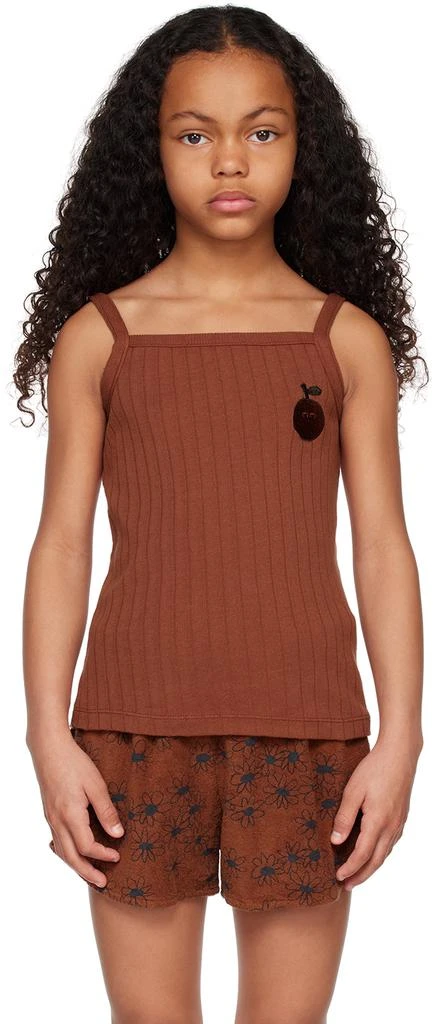 The Campamento Kids Brown Embroidered Tank Top 1