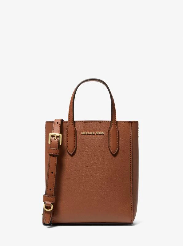 Michael Kors Vincent Extra-Small Saffiano Leather Crossbody Bag With Logo Card Case 4