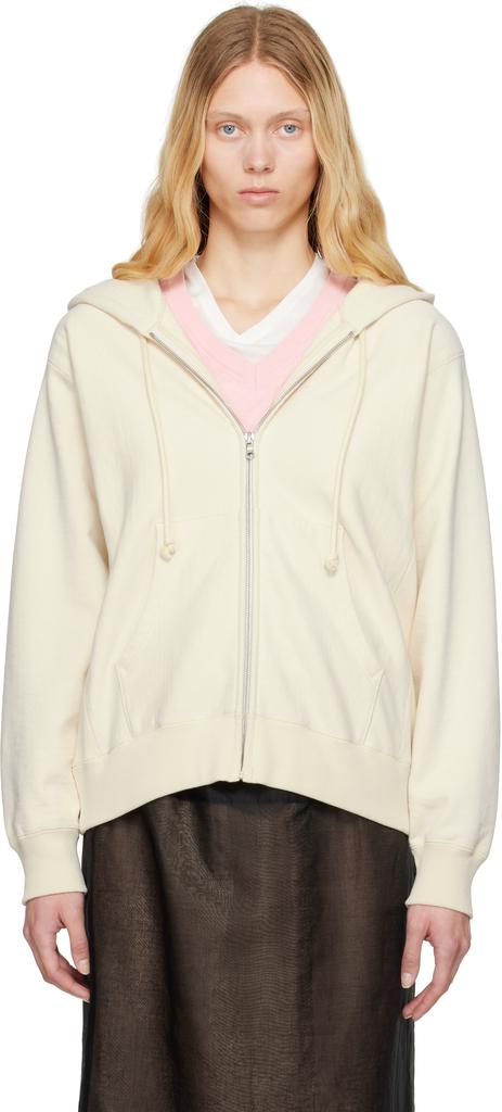Off-White Smooth Soft Bd Sweat Zip Hoodie – On Sale Now with