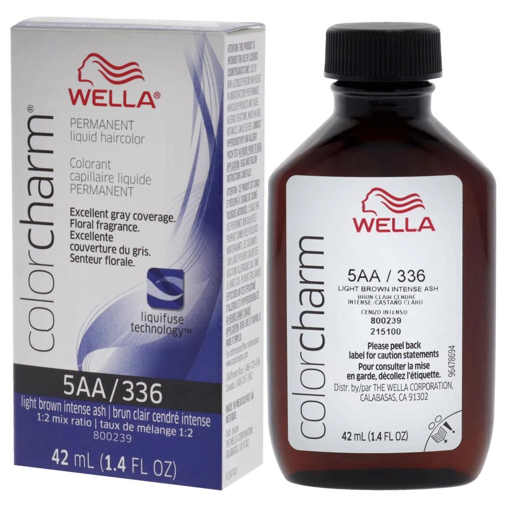 Wella Color Charm Permanent Liquid Haircolor - 336 5AA Light Drab Brown by  for Unisex - 1.4 oz Hair Color 4